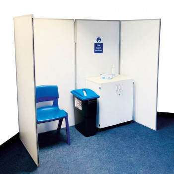 Wipeable Folding Privacy Booth - FREE Delivery