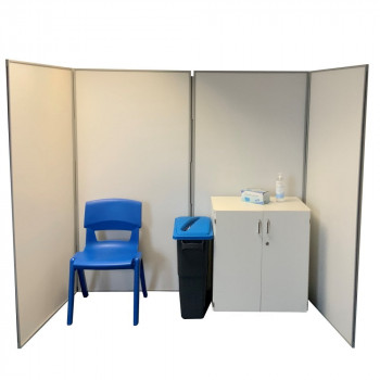Wipeable Folding Privacy Booth - FREE Delivery