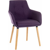Four Legged Reception Chair (plum)