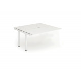 B2b Ext Kit White Frame Bench Desk 1400 White