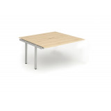 B2b Ext Kit Silver Frame Bench Desk 1600 Maple