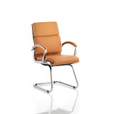 Classic Cantilever Chair Tan With Arms