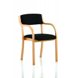 Madrid Visitor Chair Black With Arms