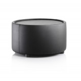 Neo Round Table Black Leather