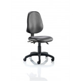 Eclipse Iii Lever Task Operator Chair Vinyl Black Without Arms