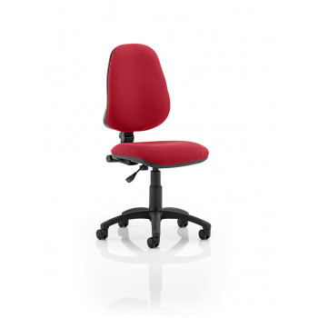 Eclipse I Lever Task Operator Chair Wine Without Arms
