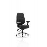 Barcelona Deluxe Black Fabric Operator Chair