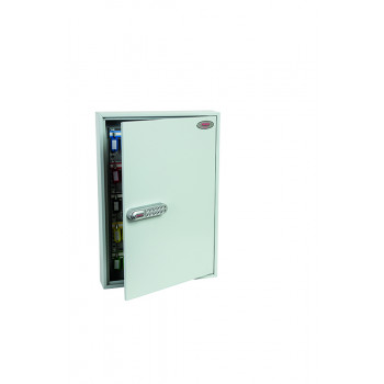 Phoenix Commercial Key Cabinet Kc0603s 100 Hook With Electronic Lock & Push Shut Latch.