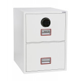 Phoenix World Class Vertical Fire File Fs2252f 2 Drawer Filing Cabinet With Fingerprint Lock