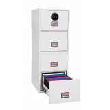 Phoenix World Class Vertical Fire File Fs2254f 4 Drawer Filing Cabinet With Fingerprint Lock