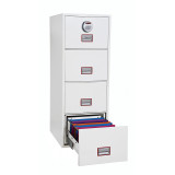 Phoenix World Class Vertical Fire File Fs2264e 4 Drawer Filing Cabinet With Electronic Lock