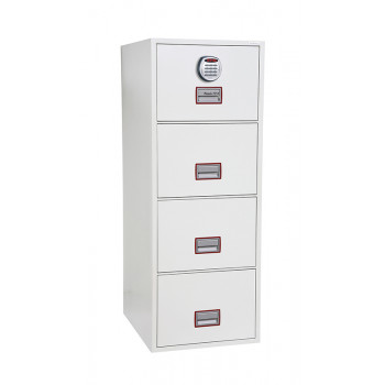 Phoenix World Class Vertical Fire File Fs2264e 4 Drawer Filing Cabinet With Electronic Lock