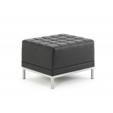 Infinity Modular Cube Chair Black Bonded Leather