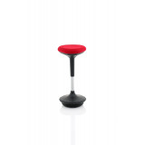 Sitall Deluxe Visitor Stool Red Fabric Seat