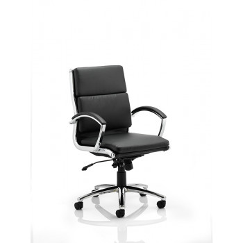 Classic Executive Chair Medium Back Black With Arms