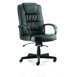 Moore Executive Black Leather With Arms