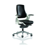Zure Executive Chair Black Leather With Arms