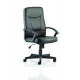 Blitz Executive Black Chair Black Bonded Leather With Arms