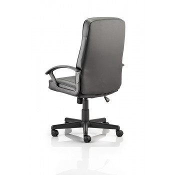 Blitz Executive Black Chair Black Bonded Leather With Arms