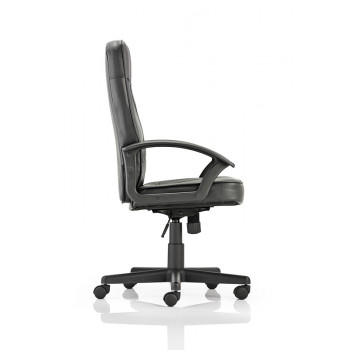 Blitz Executive Black Chair Black Bonded Leather With Arms