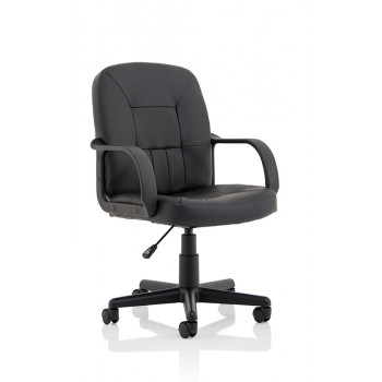 Hove Bonded Leather Executive Chair With Fixed Arms
