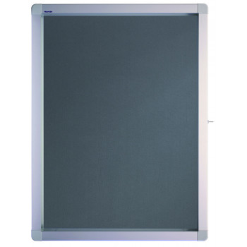 Premiumline Outdoor Display Cases Swinging Door, 12 X A4, 98 X 101.1 X 4.5 Cm, Grey Felt