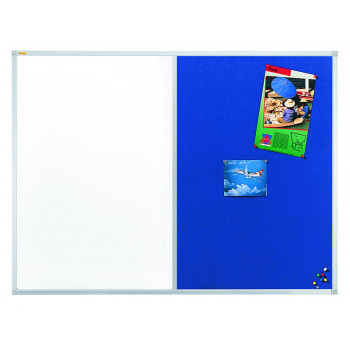 Valueline Combiboard Whiteboard/felt 90 X 60 Cm; Blue