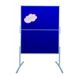 Proline Training Board , Foldable, 120 X 150 Cm, Blue Felt/magnetic Drywipe