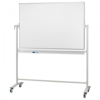 Revolving Whiteboard On Mobile Stand, 120 X 90 Cm, Enamel