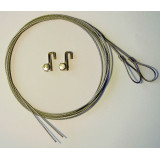 Mounting Kit For Snap Frames, 2 Steel Wires Of 1.5m Length, 2 Loops