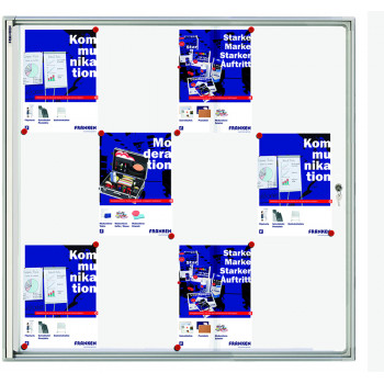 Valueline Flat Display Cases,12x A4, 96 X 98 X 3 Cm, Magnetic