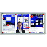 Valueline Flat Display Cases, 3 X A4, 73 X 37 X 3 Cm, Magnetic