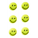 Smiley Magnets. Size: 30 Mm, Yellow, Magnet Strength: 800 G, Pack 6