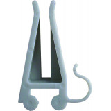 Clips Pro, Plastic, Cable And Advertising Banner Clips, Grey