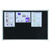 Felt Notice Board Valueline 120 X 90 Cm, Black