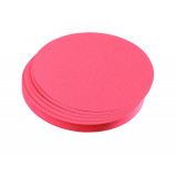 Training Cards, Circles, 9.5 Cm Dia., Red, 500 Pieces