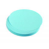 Training Cards, Circles, 9.5 Cm Dia., Light Blue, 500 Pieces