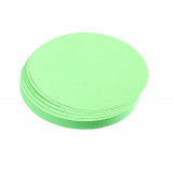 Training Cards, Circles, 9.5 Cm Dia., Light Green, 500 Pieces