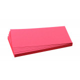 Training Cards, Rectangles, 9.5 X 20.5 Cm, Red, 500 Pieces