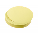 Training Cards, Circles, 14 Cm Dia., Yellow, 500 Pieces