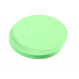 Training Cards, Circles, 14 Cm Dia., Light Green, 500 Pieces