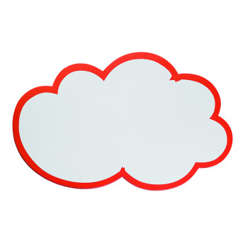 Training Cards Cloud 37x62cm White With Red Edge Unit 20pieces