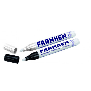 Chalkmarkers, Line Width 2 - 5 Mm, 1 X White, 1 X Black, 2 Pieces Chalkmarkers, Line Width 2 - 5 Mm, 1 X White, 1 X Black, 2 Pieces