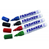 Chalkmarkers, Line Width 2-5 Mm, Water Soluble, Wetwipe, 4 Pieces