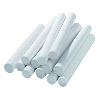 Chalk, 7 X 70 Mm, White, 12 Pieces