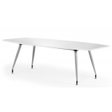 2400 Boardroom Table High Gloss White