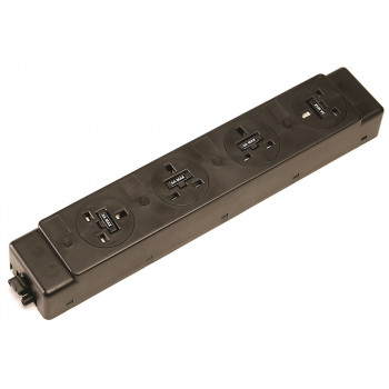 Impulse 4 X Uk Sockets (3.15a), No Switches Impulse 4 X Uk Sockets (3.15a), No Switches