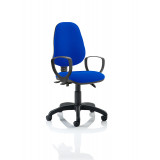 Eclipse Iii Lever Task Operator Chair Blue With Loop Arms