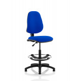Eclipse I Lever Task Operator Chair Blue With Hi Rise  Draughtsman Kit