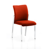 Academy Bespoke Colour Fabric Back With Bespoke Colour Seat Without Arms Tabasco Red